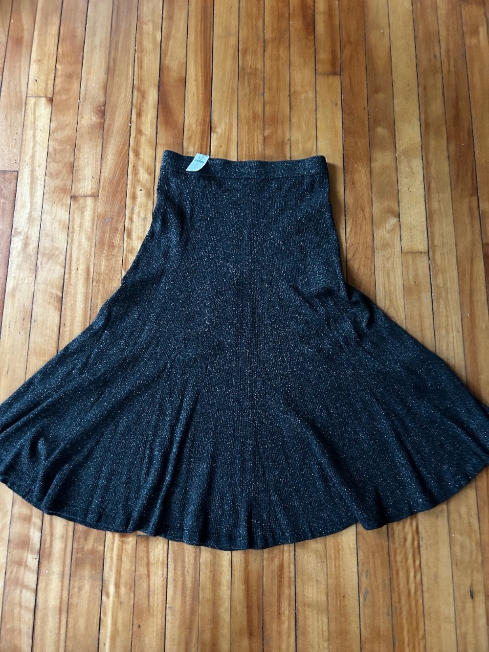 Woman’s Banana Republic Metallic Black Skirt